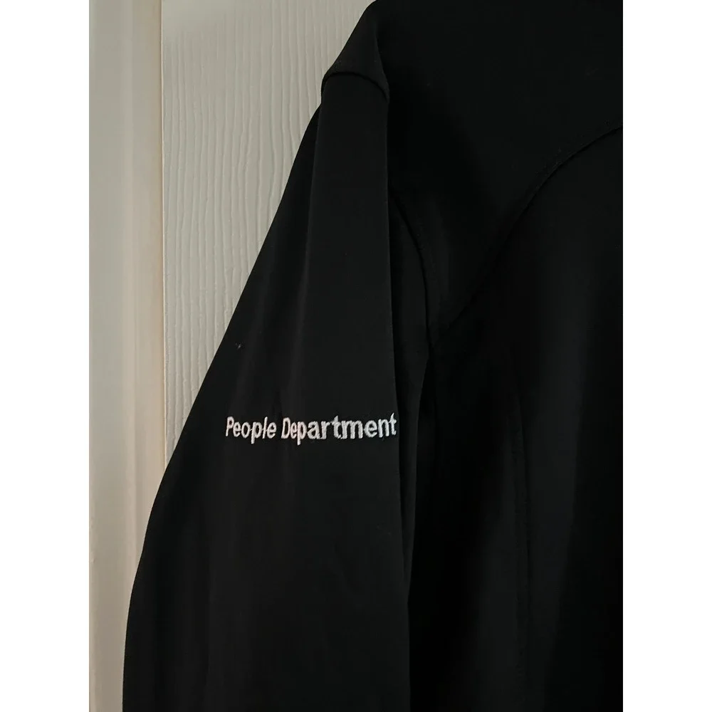 Eddie‎ Bauer Southwest Jacket Mens Large Full Zip Softshell Micro Fleece Black